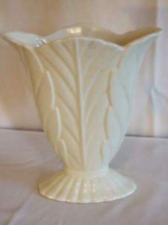 Beswick # 884-2 White Fan Vase