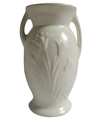 1940s Red WIng Vase with Tulips #861