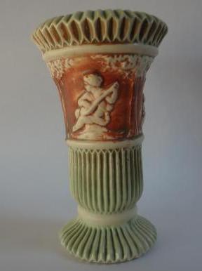 Roseville "Donatello" 8.25" Vase (Close up of Detail)